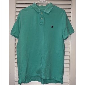 Men’s Hollister Short sleeve polo Athletic Fit Size M
Mint Green color